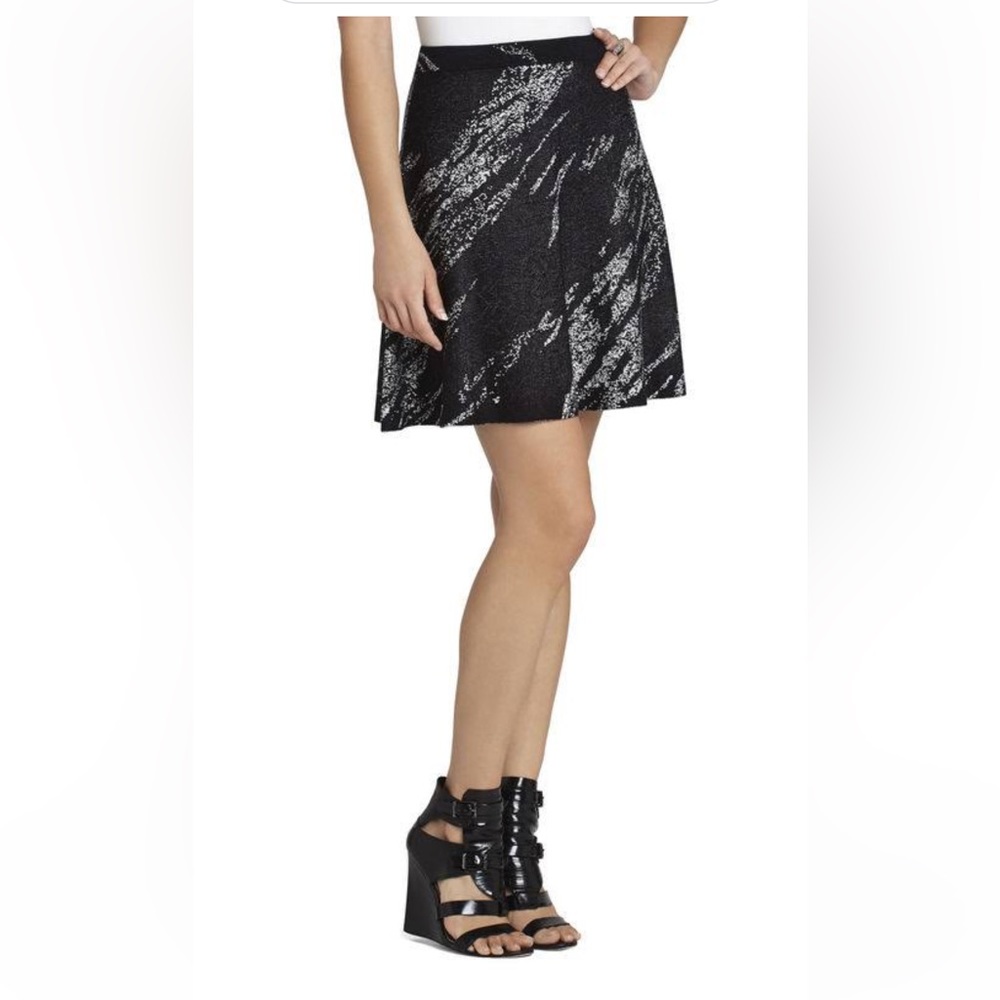 BCBG skirt, small, black/dark blue/ tan.